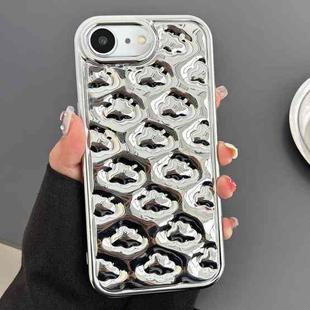 For iPhone SE 2022 / SE 2020 / 8 / 7 Cloud Texture Electroplated TPU Phone Case(Silver)