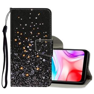 For Xiaomi Redmi 8 Colored Drawing Pattern Horizontal Flip Leather Case with Holder & Card Slots & Wallet(Black Star)