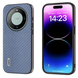 For Huawei Mate 60 ABEEL Carbon Fiber Texture Protective Phone Case(Light Blue)