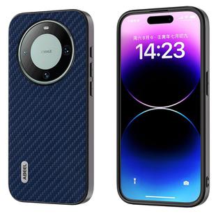For Huawei Mate 60 ABEEL Carbon Fiber Texture Protective Phone Case(Dark Blue)