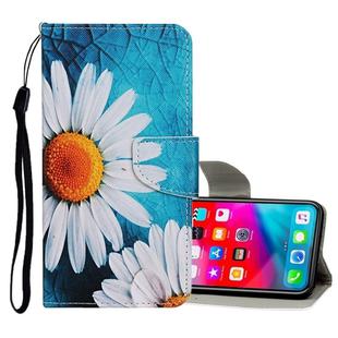 For iPhone XS Max Colored Drawing Pattern Horizontal Flip Leather Case with Holder & Card Slots & Wallet(Daisy)