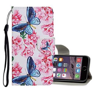 For iPhone 6 Plus / 6s Plus Colored Drawing Pattern Horizontal Flip Leather Case with Holder & Card Slots & Wallet(Dragonfly Flower)