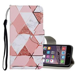 For iPhone 6 Plus / 6s Plus Colored Drawing Pattern Horizontal Flip Leather Case with Holder & Card Slots & Wallet(Marble)