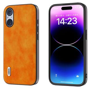 For Sony Xperia 5 V ABEEL Dual Color Lichi Texture PU Phone Case(Orange)