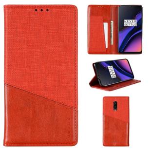 For OnePlus 6T MUXMA MX109 Horizontal Flip Leather Case with Holder & Card Slot & Wallet(Red)