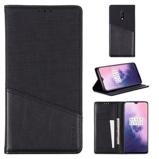 For OnePlus 7 MUXMA MX109 Horizontal Flip Leather Case with Holder & Card Slot & Wallet(Black)