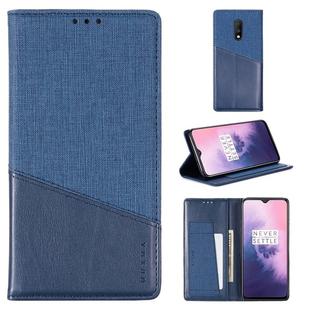 For OnePlus 7 MUXMA MX109 Horizontal Flip Leather Case with Holder & Card Slot & Wallet(Blue)