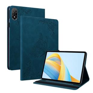 For Honor Pad V8 Pro Butterfly Flower Embossed Leather Tablet Case(Blue)
