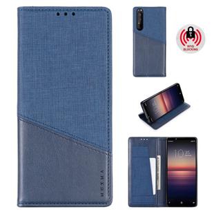 For Sony Xperia 1 II MUXMA MX109 Horizontal Flip Leather Case with Holder & Card Slot & Wallet(Blue)