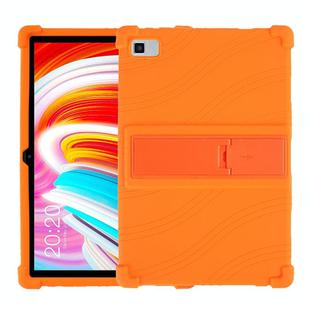 For Teclast M40 Shockproof Silicone Tablet Protective Case with Holder(Orange)