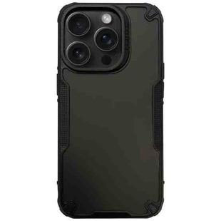 For iPhone 15 Pro Max Anti-slip Edge Fog Feel Phone Case(Black)
