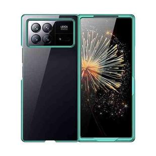 For Xiaomi Mix Fold 3 Full Coverage Electroplate PC Transparent Phone Case(Green)