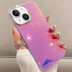 For iPhone 15 Plus Mirror Glitter IMD Phone Case(Pink)