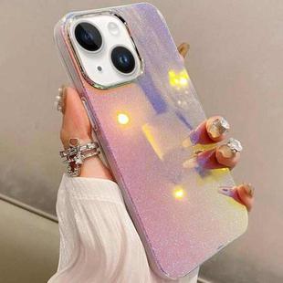 For iPhone 14 Plus Mirror Glitter IMD Phone Case(Silver)