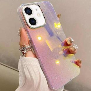 For iPhone 12 Mirror Glitter IMD Phone Case(Silver)