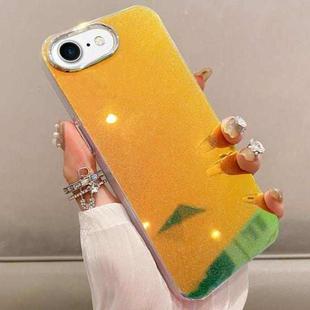 For iPhone SE 2022 / 2020 / 8 / 7 Mirror Glitter IMD Phone Case(Yellow)