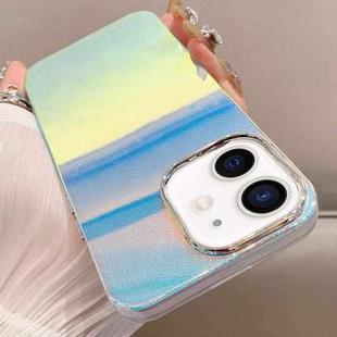 For iPhone 11 Mirror Glitter IMD Phone Case(Blue)