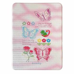 For iPad 10.2 2021 / 2020 / 10.5 Painted Magnetic Split Leather Tablet Case(Butterflies)