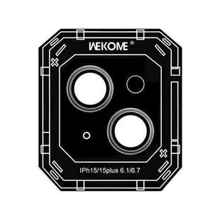 For iPhone 15 WEKOME WTPC-008 Armor Sapphire Metal Lens Cover Film(Graphite Black)