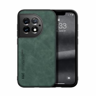 For OnePlus Ace 2 Pro Skin Feel Magnetic Leather Back Phone Case(Green)