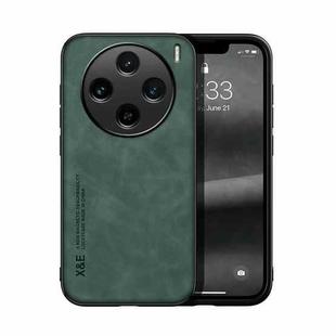 For vivo X100s Skin Feel Magnetic Leather Back Phone Case(Green)