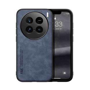 For vivo X100 Ultra Skin Feel Magnetic Leather Back Phone Case(Blue)