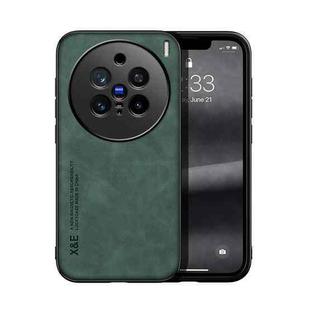 For vivo X200 Pro Skin Feel Magnetic Leather Back Phone Case(Green)