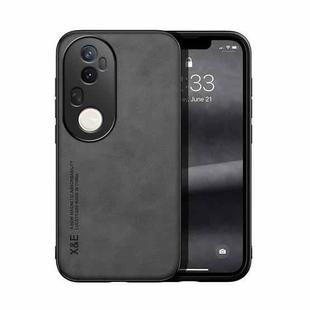 For vivo S20 Pro Skin Feel Magnetic Leather Back Phone Case(Dark Grey)