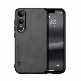 For vivo V50 Lite 4G / 5G Skin Feel Magnetic Leather Back Phone Case(Dark Grey)