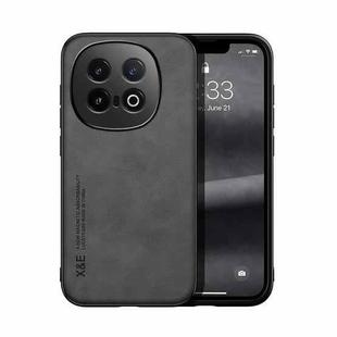 For vivo iQOO 13 Skin Feel Magnetic Leather Back Phone Case(Dark Grey)