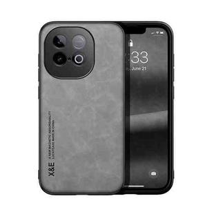 For vivo iQOO Z10 Turbo / Z10 Turbo Pro Skin Feel Magnetic Leather Back Phone Case(Light Grey)