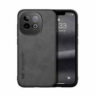 For vivo iQOO Z10 Turbo / Z10 Turbo Pro Skin Feel Magnetic Leather Back Phone Case(Dark Grey)