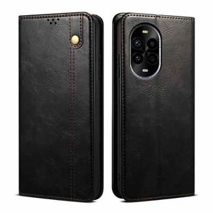 For Huawei nova 13 Pro 5G Oil Wax Crazy Horse Texture Leather Phone Case(Black)