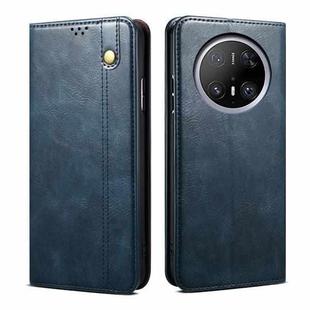 For Huawei Mate 70 Pro 5G / 70 Pro+ 5G Oil Wax Crazy Horse Texture Leather Phone Case(Blue)