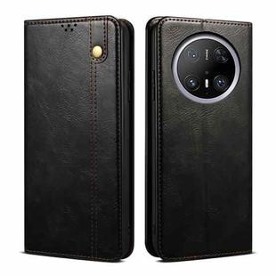 For Huawei Mate 70 5G Oil Wax Crazy Horse Texture Leather Phone Case(Black)