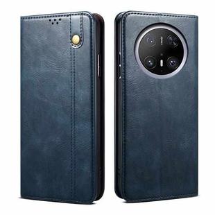 For Huawei Mate 70 5G Oil Wax Crazy Horse Texture Leather Phone Case(Blue)