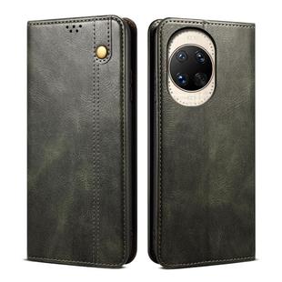 For Huawei nova 14 Ultra Oil Wax Crazy Horse Texture Leather Phone Case(Green)