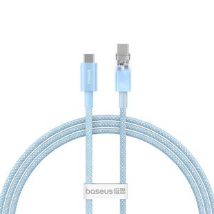 Baseus Explorer Series 100W USB-C / Type-C to USB-C / Type-C Smart Temperature Control Fast Charging Data Cable, Length:1m(Blue)