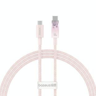 Baseus Explorer Series 100W USB-C / Type-C to USB-C / Type-C Smart Temperature Control Fast Charging Data Cable, Length:1m(Pink)