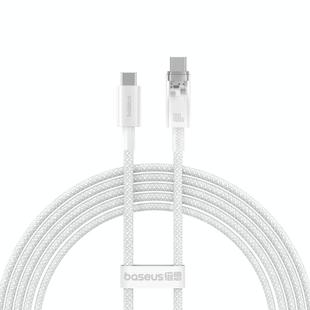 Baseus Explorer Series 100W USB-C / Type-C to USB-C / Type-C Smart Temperature Control Fast Charging Data Cable, Length:2m(White)