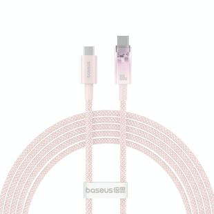 Baseus Explorer Series 100W USB-C / Type-C to USB-C / Type-C Smart Temperature Control Fast Charging Data Cable, Length:2m(Pink)