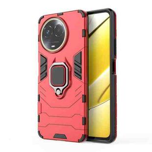 For Realme 11 5G Global Shockproof PC + TPU Holder Phone Case(Red)