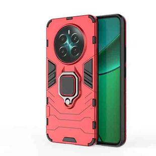For Realme 12+ Shockproof PC + TPU Holder Phone Case(Red)