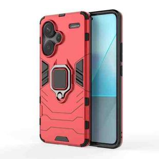 For Xiaomi Redmi Note 13 Pro+ Shockproof PC + TPU Holder Phone Case(Red)