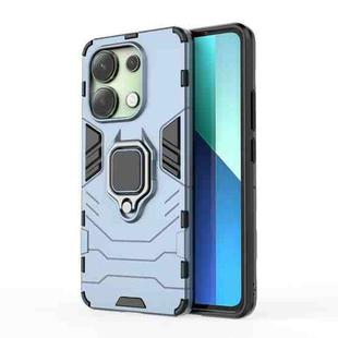 For Xiaomi Redmi Note 13 4G Shockproof PC + TPU Holder Phone Case(Navy Blue)