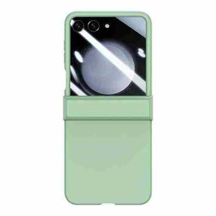 For Samsung Galaxy Z Flip5 Three-stage Integrated PC Skin Feel Shockproof Phone Case(Mint Green)