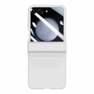 For Samsung Galaxy Z Flip5 Three-stage Integrated PC Skin Feel Shockproof Phone Case(White)