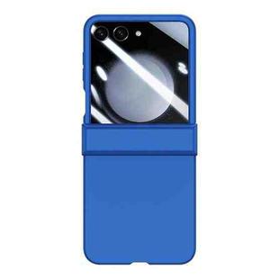 For Samsung Galaxy Z Flip5 Three-stage Integrated PC Skin Feel Shockproof Phone Case(Blue)