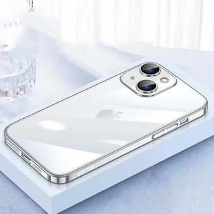 For iPhone 15 Plus SULADA JINGJIA Series Lens Protector PC Phone Case(Silver)