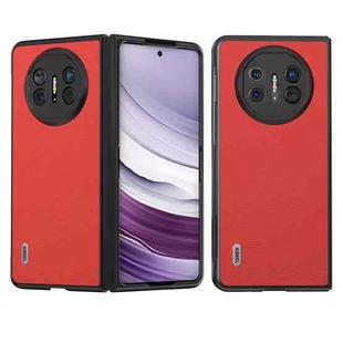 For Huawei Mate X5 ABEEL Genuine Leather Luolai Series Phone Case(Red)